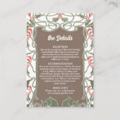 アールヌーボーフローラエレガンス2結婚の詳細 エンクロージャーカード (正面)