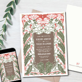 アールヌーボーフローラエレガンス2 招待状