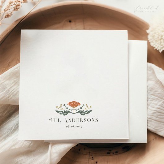 アールヌーボーフローラカクテルナプキン スタンダードカクテルナプキン