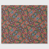 アールヌーボーフローラクリストファードレッサージャカード ラッピングペーパー (フラット)