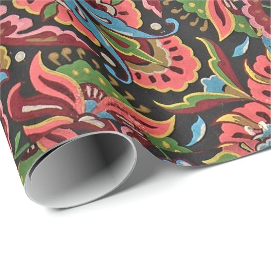 アールヌーボーフローラクリストファードレッサージャカード ラッピングペーパー (ロールコーナー)