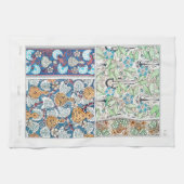 アールヌーボーフローラグルドヴィンテージ繊維芸術 キッチンタオル (横)