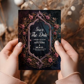 アールヌーボーフローラゴシック結婚ハロウィーン セーブザデート