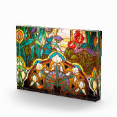 アールヌーボーフローラステンドグラス フォトブロック (右)