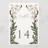 アールヌーボーフローラテーブル番号 プログラム (正面)