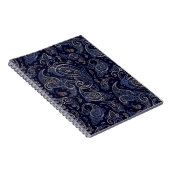 アールヌーボーフローラデニムデザイン ノートブック (右側)