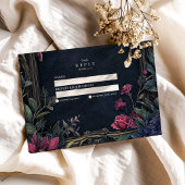 アールヌーボーフローラハロウィン結婚ズ 出欠カード