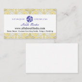 アールヌーボーフローラバックグラウンド名刺 名刺 (正面/裏面)