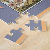 アールヌーボーフローラビクトリアンヴィンテージ ジグソーパズル (側面)