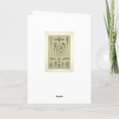 アールヌーボーフローラビクトリアン原反 カード (裏面)