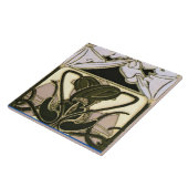 アールヌーボーフローラフリーズバイミュシャ タイル (側面)