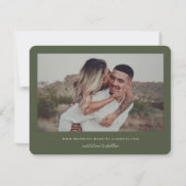 アールヌーボーフローラフレーム写真 セーブザデート (裏面)