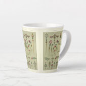 アールヌーボーフローラヘアピンアントンセダービクトリアンダー カフェラテマグ (右アングル)