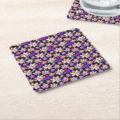 アールヌーボーフローラボホウォータールコロ スクエアペーパーコースター (アングル)