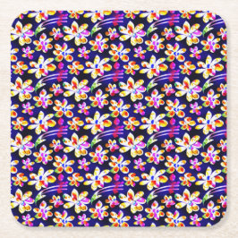 アールヌーボーフローラボホウォータールコロ スクエアペーパーコースター