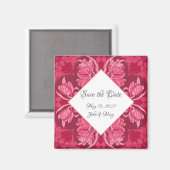 アールヌーボーフローラマグネット「Save the Date!」 マグネット (正面/裏面)