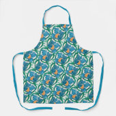アールヌーボーフローラマジョリカパターン エプロン (正面)