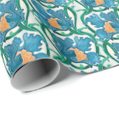 アールヌーボーフローラマジョリカパターン ラッピングペーパー (ロールコーナー)