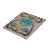 アールヌーボーフローラリボンアンティークの再現 タイル (側面)