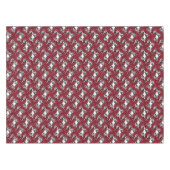 アールヌーボーフローラレッドとブラックバラつる植物デザイン テーブルクロス (正面(横))