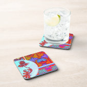 アールヌーボーフローラヴィンテージ ビクトリアン花 コースター (右側)