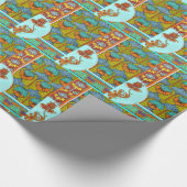 アールヌーボーフローラヴィンテージ ビクトリアン花 ラッピングペーパー (角)