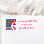 アールヌーボーフローラヴィンテージ ビクトリアン花 ラベル (インサイチュ)