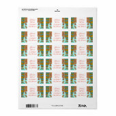 アールヌーボーフローラヴィンテージ ビクトリアン花 ラベル (フルシート)