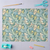 アールヌーボーフローラ壁紙デザインデコページ 薄葉紙 (クラフト)