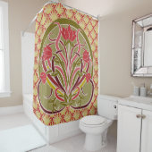アールヌーボーフローラ壁紙 シャワーカーテン (インサイチュ)