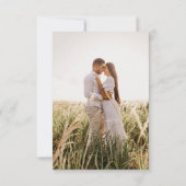 アールヌーボーフローラ枠オレンジグリーン写真 セーブザデート (裏面)