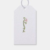 アールヌーボーフローラ結婚の感謝 ギフトタグ (正面)