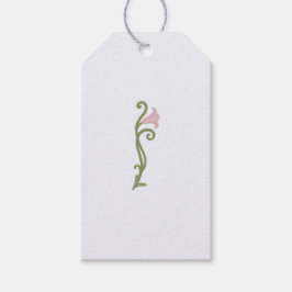 アールヌーボーフローラ結婚の感謝 ギフトタグ