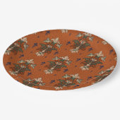 アールヌーボーフローラ結婚ブケッツ誕生日 ペーパープレート (アングル)