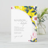 アールヌーボーフローラ結婚式招待状 招待状 (スタンド正面)