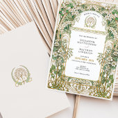 アールヌーボーフローラ結婚式招待状 招待状