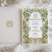 アールヌーボーフローラ結婚式招待状 招待状