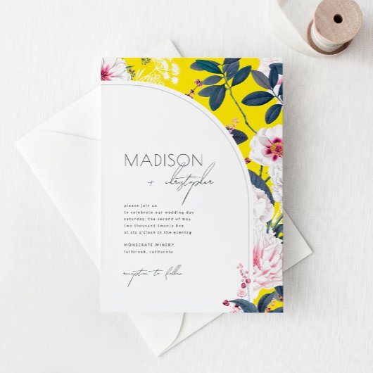 アールヌーボーフローラ結婚式招待状 招待状