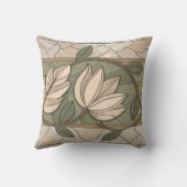 アールヌーボーフローラ縁どオーナメント クッション (裏面)