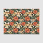 アールヌーボーフローラ花シームレス 薄葉紙 (正面)