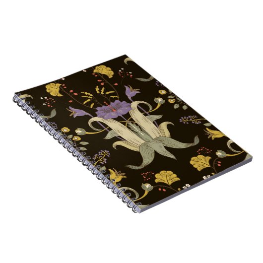 アールヌーボーフローラ:ヴィンテージパターン ノートブック (右側)