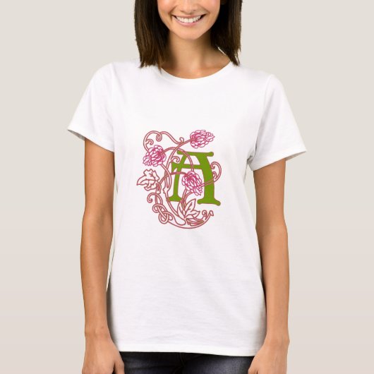 アールヌーボーフローラA Tシャツ (正面)
