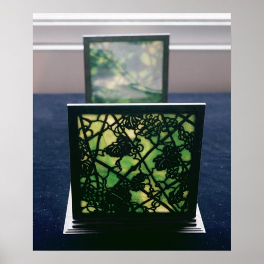 アールヌーボーブックエンド、ティファニースタジオズ， c.1894 ポスター (正面)