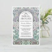 アールヌーボーブライダルシャワー招待状V.04 招待状 (スタンド正面)