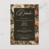 アールヌーボーブラウンウィリアム結婚モリスフローラ エンクロージャーカード (正面)