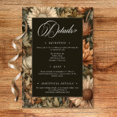 アールヌーボーブラウンウィリアム結婚モリスフローラ エンクロージャーカード