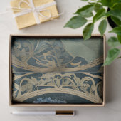 アールヌーボーブルーアジサイ愛の鳥エフエメラ 薄葉紙 (ギフト)