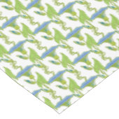 アールヌーボーブルーイポモアフローラ壁紙ダマスク テーブルクロス (アングル)