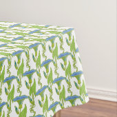 アールヌーボーブルーイポモアフローラ壁紙ダマスク テーブルクロス (インサイチュ)