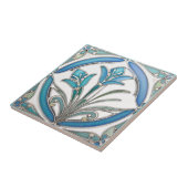 アールヌーボーブルースタイルリリー タイル (側面)